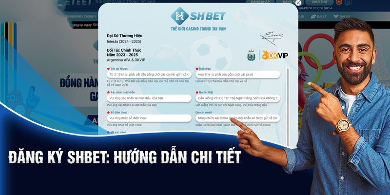 Hướng dẫn chi tiết cách đăng ký tài khoản qua website của nhà cái SHBET